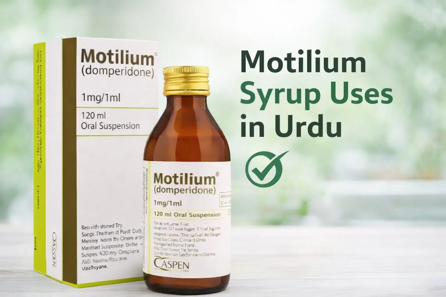 Motilium syrup controls nausea, vomiting, and stomach issues. Learn in Urdu.