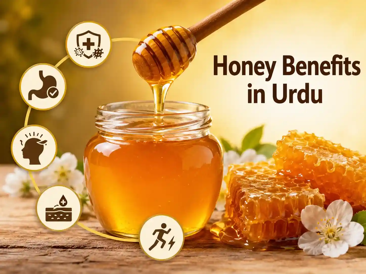 Honey has many benefits. It can enhance your immunity.