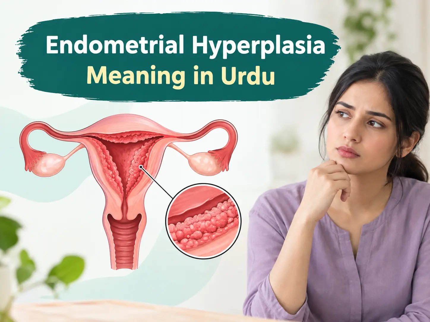 Learn about endometrial hyperplasia in Urdu.