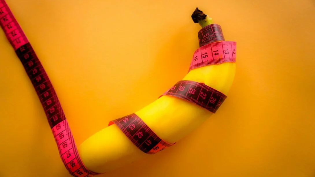 the banana shows the resemblance with penis