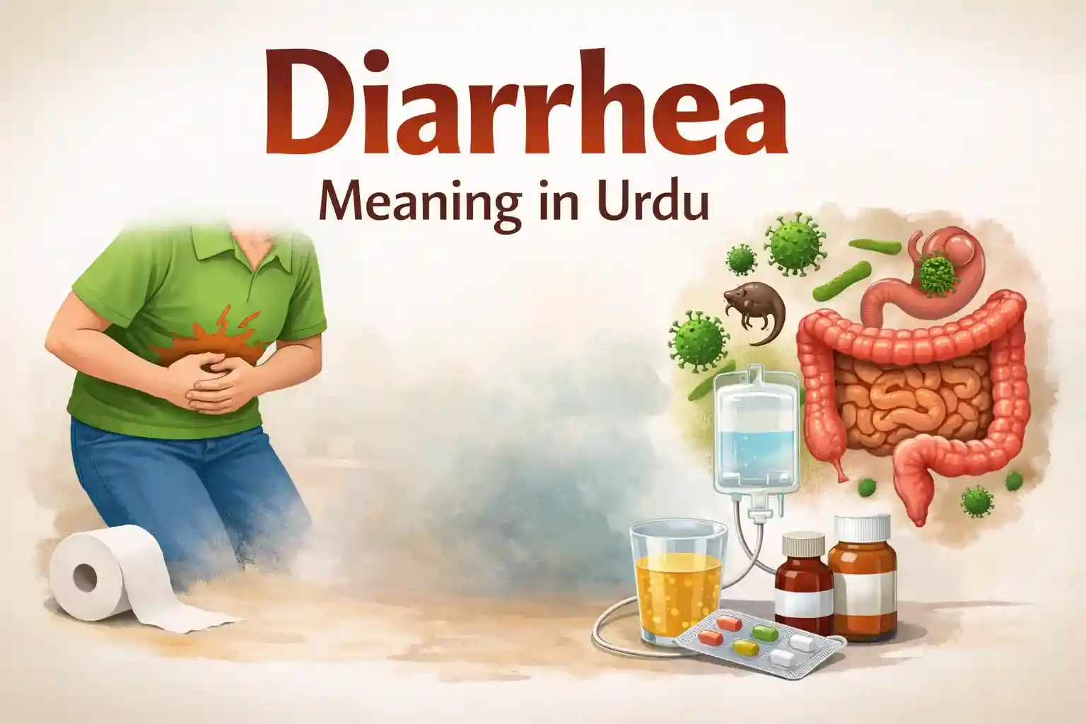 What is the meaning of diarrhea in Urdu? Learn in detail.