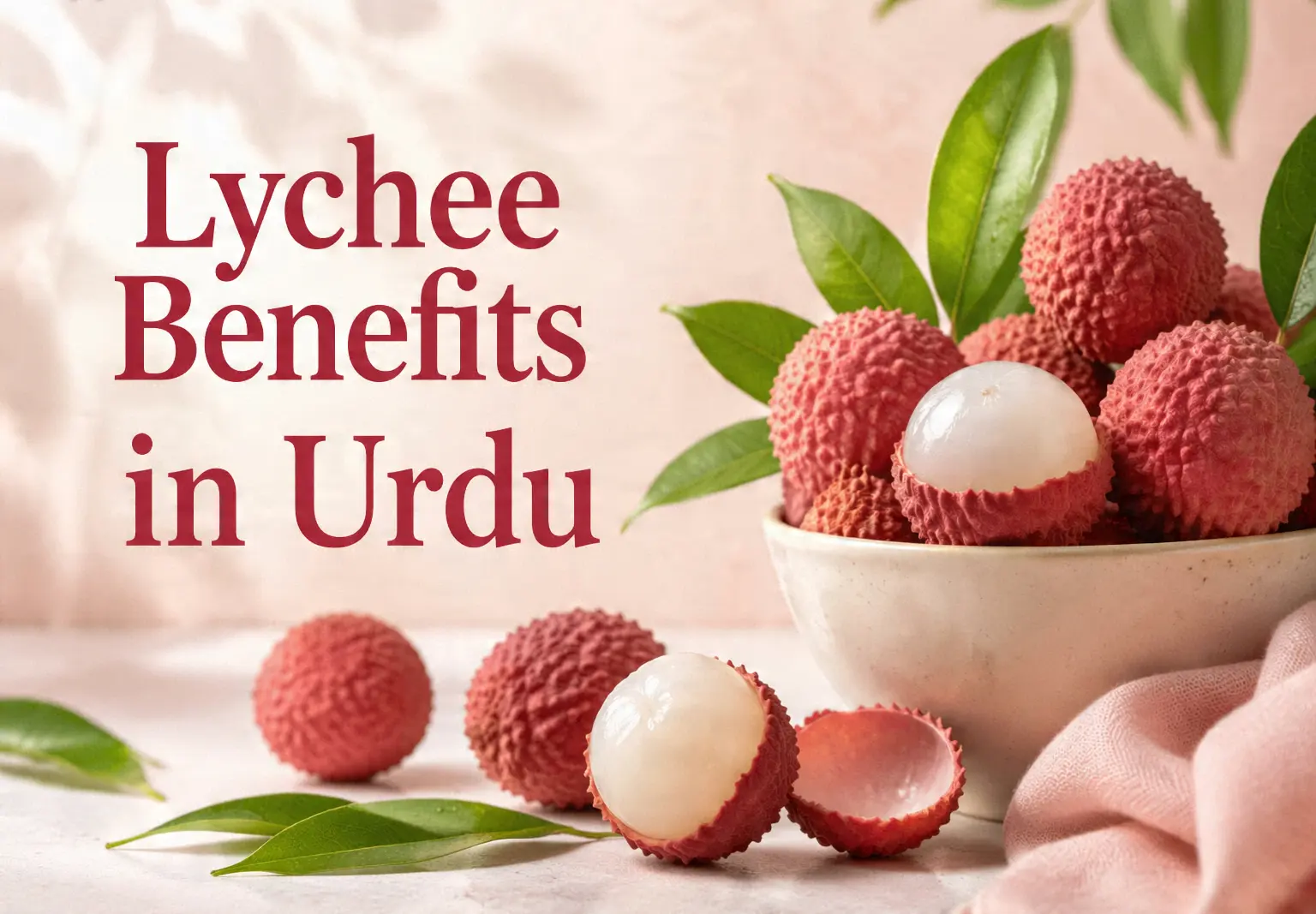 Lychee is a beneficial fruit for health.