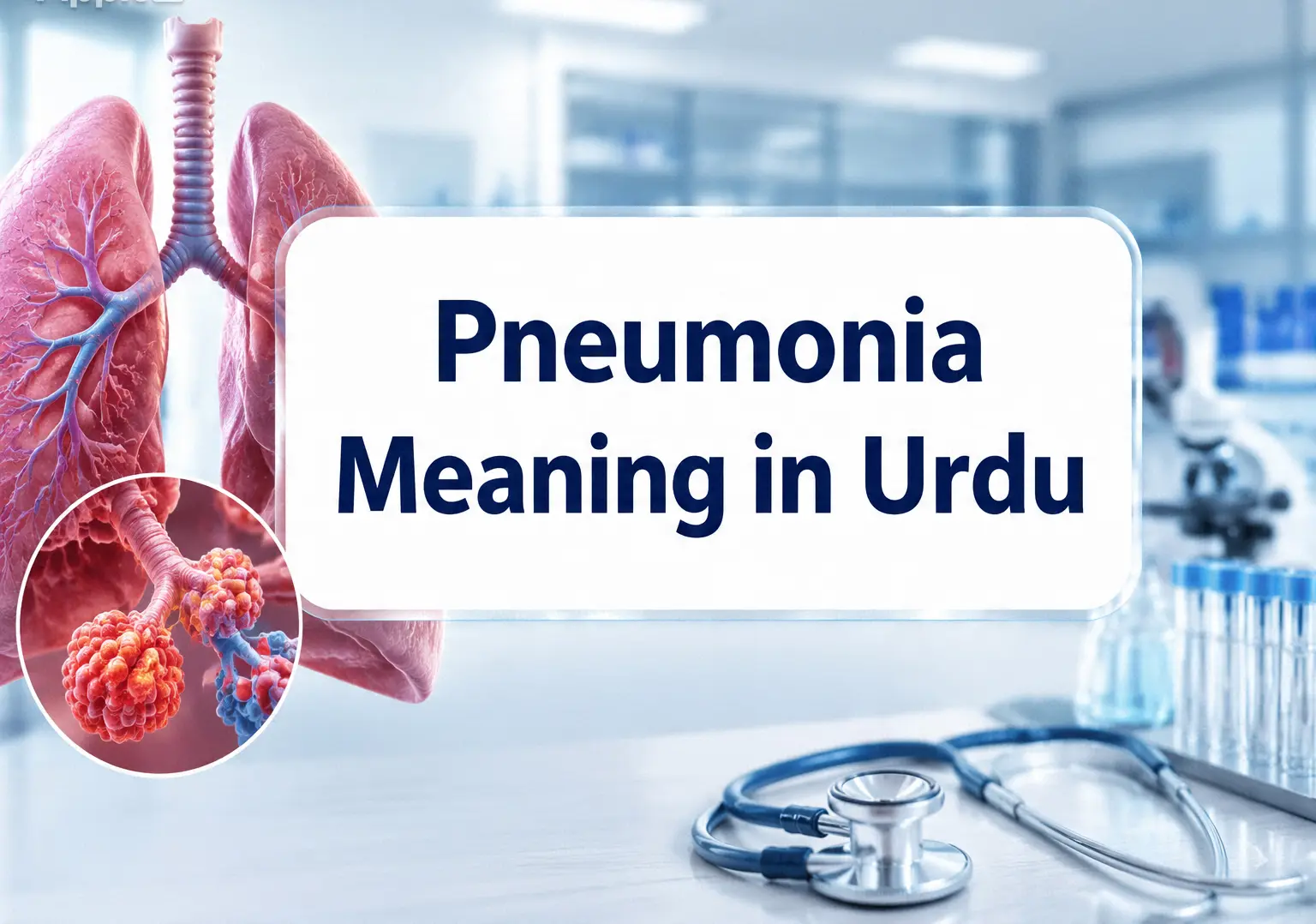 Pneumonia is a life-threatening condition.