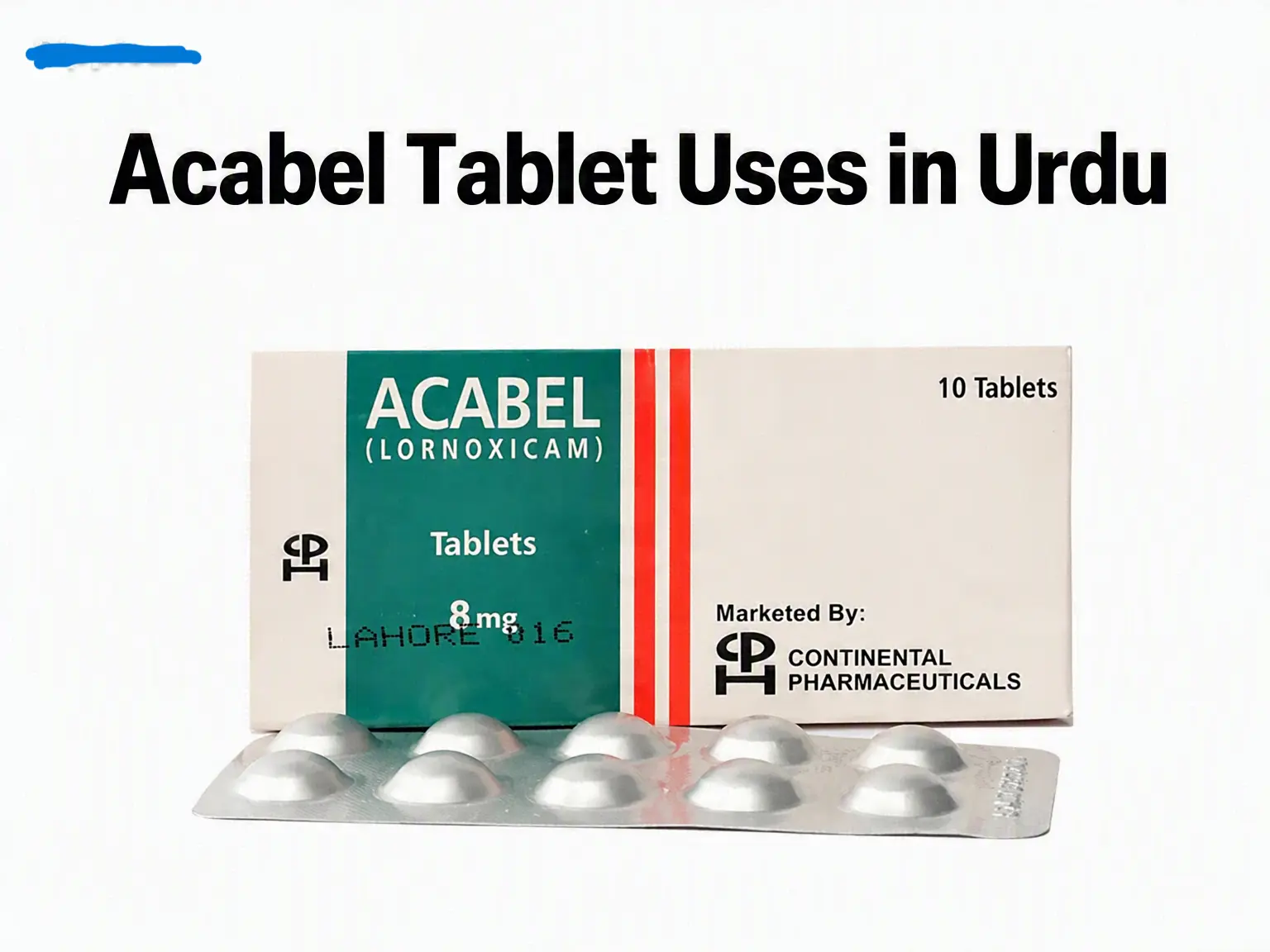 Acabel tablet effectively reduces pain.