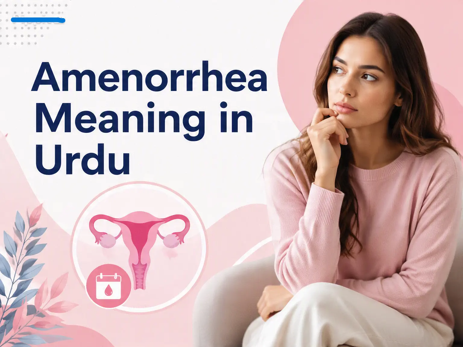 Amenorrhea can affect women's productivity life.