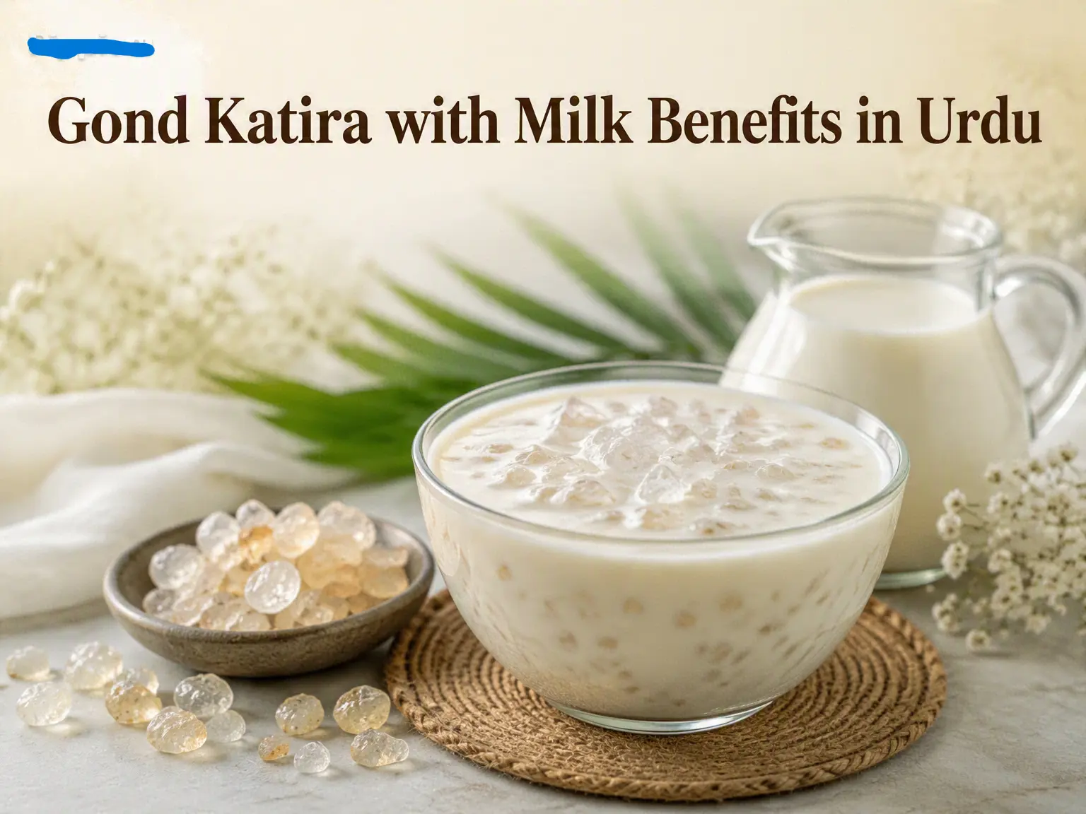 Gond katira and milk is beneficial in summer.